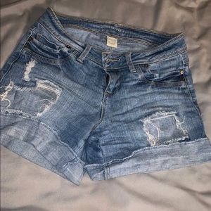 Arden b destructed jean shorts